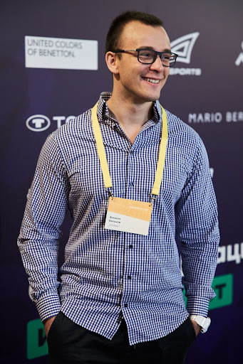 Филипп Вольнов на конференции «Полезный маркетинг». Фото предоставлено пресс-службой платформы Mindbo